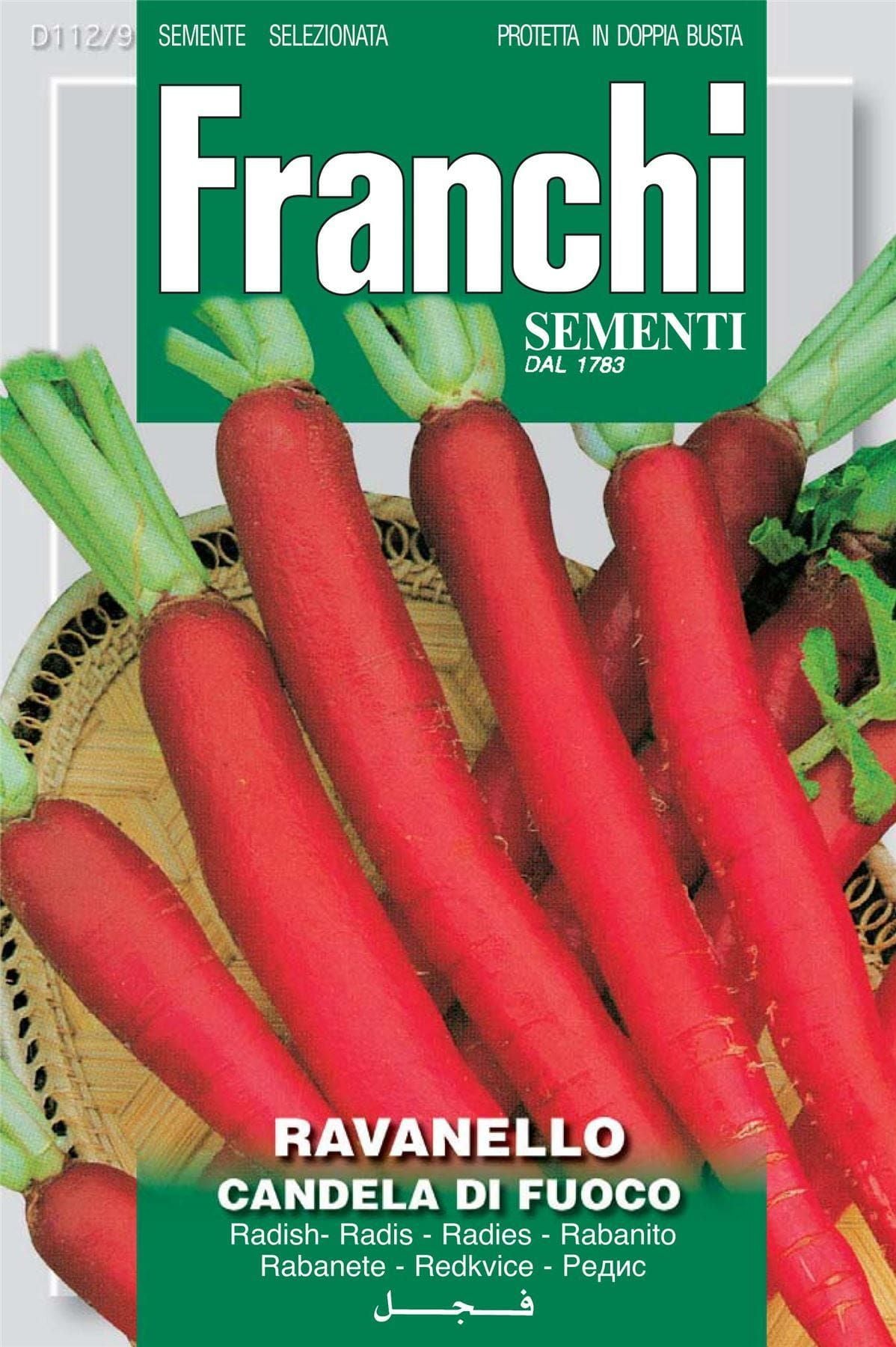 Franchi Seeds of Italy Radish Candela Di Fuoco Seeds