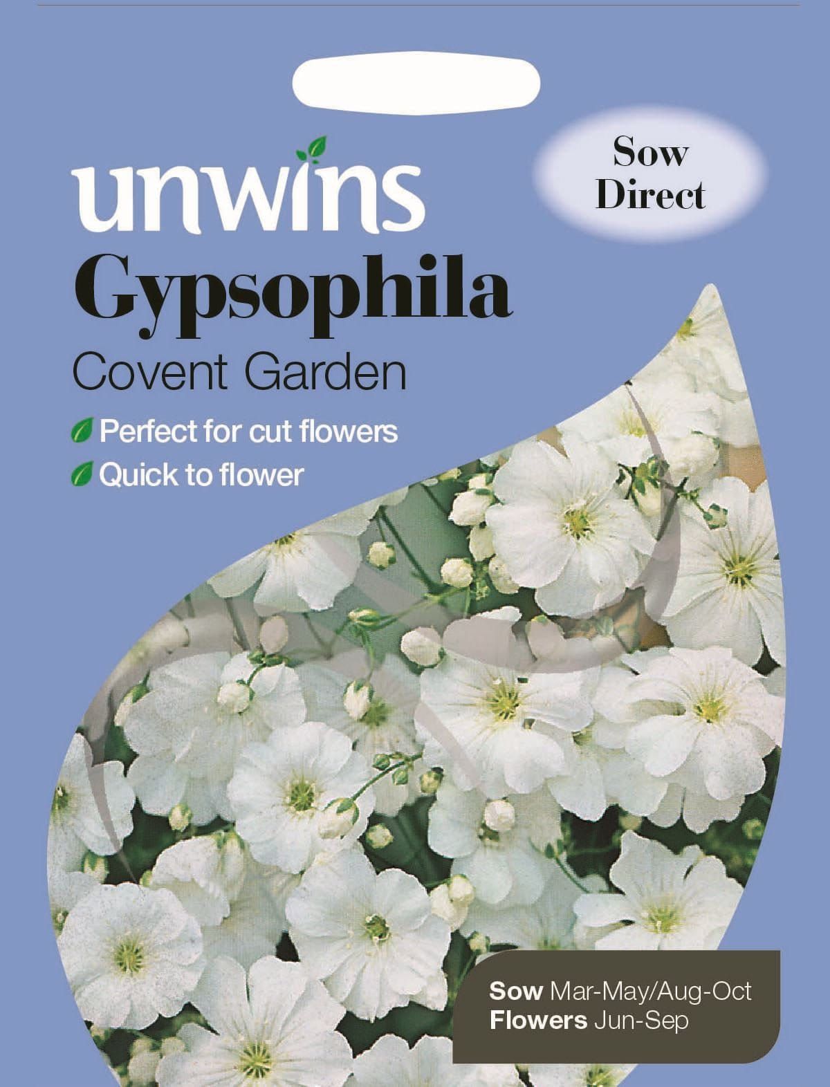 Unwins Gypsophila Covent Garden 1000 Seeds