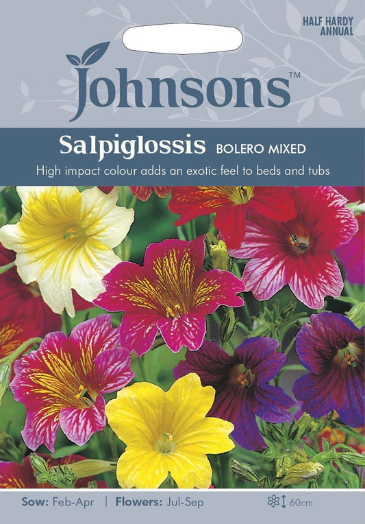 Johnsons Salpiglossis Bolero Mixed 750 Seeds