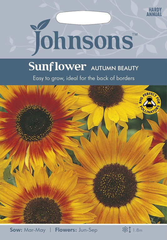 Johnsons Sunflower Autumn Beauty 60 Seeds