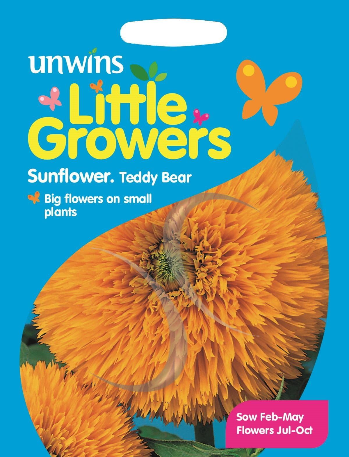 Unwins Little Growers Sunflower Teddy Bear 35 Seeds