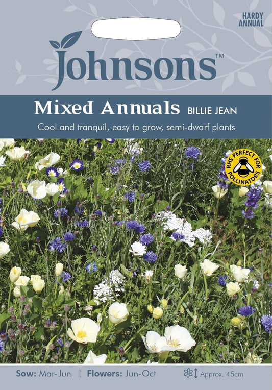 Johnsons Mixed Annuals Billie Jean Seeds