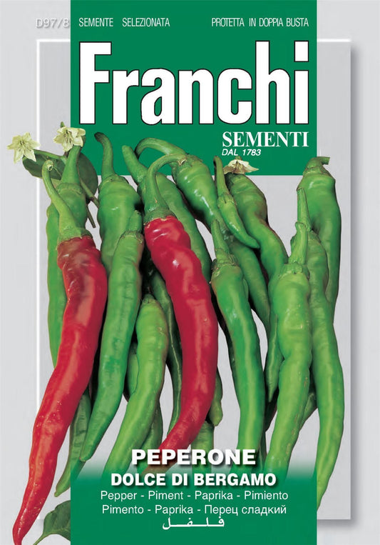 Franchi Seeds of Italy - DBO 97/8 - Pepper - Dolce Di Bergamo - Seeds
