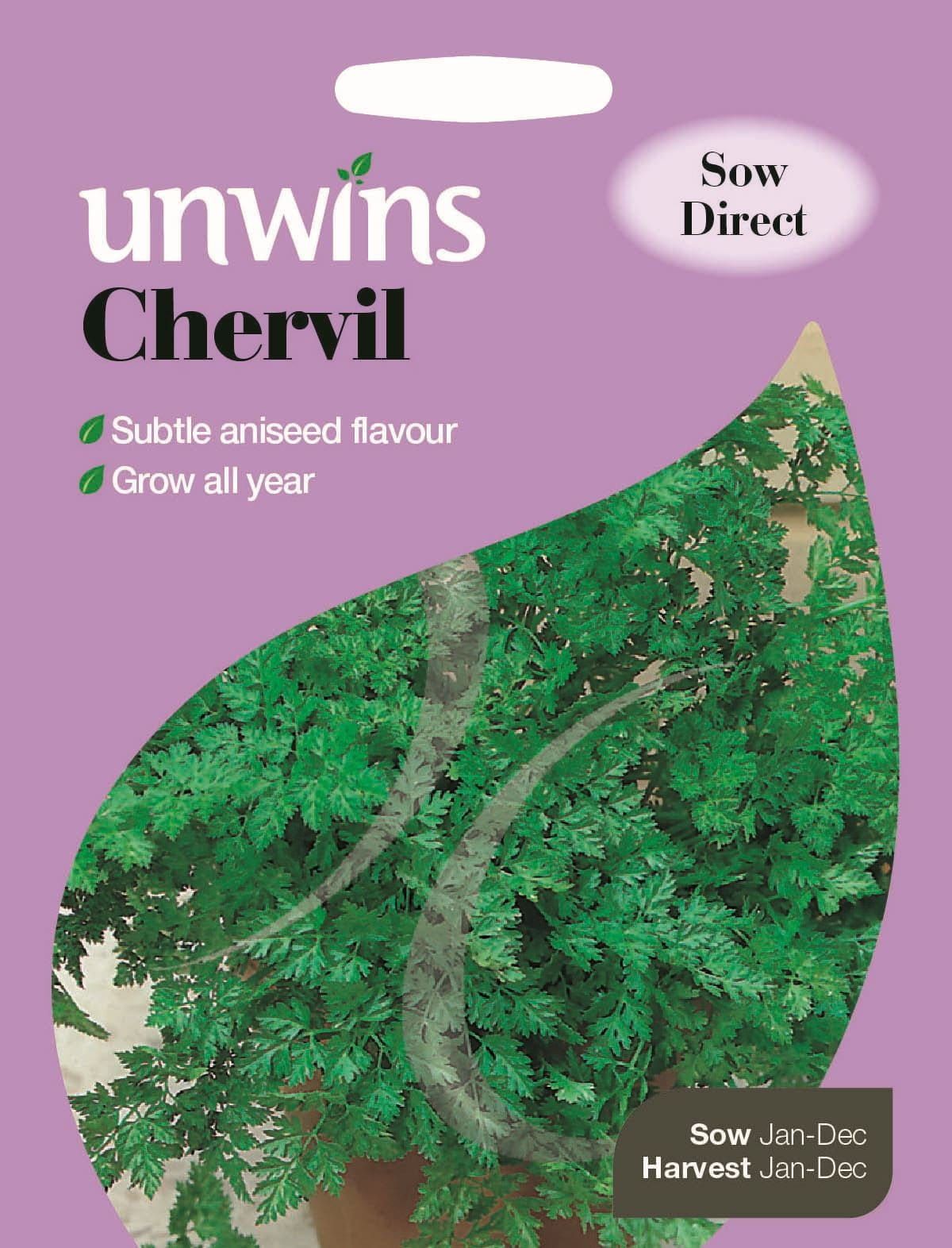 Unwins Chervil 500 Seeds