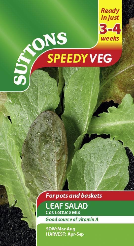 Sutton Seeds - Lettuce Seeds - Cos Lettuce Mix