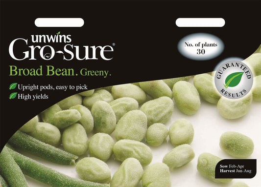 Unwins Broad Bean Greeny 30 Seeds