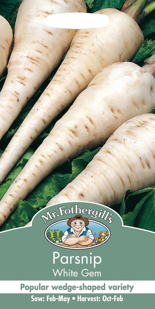 Mr Fothergills Parsnip White Gem 500 Seeds