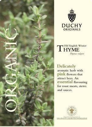 Thompson & Morgan Duchy Original Organic Herb Thyme Old English Winter 300 Seed