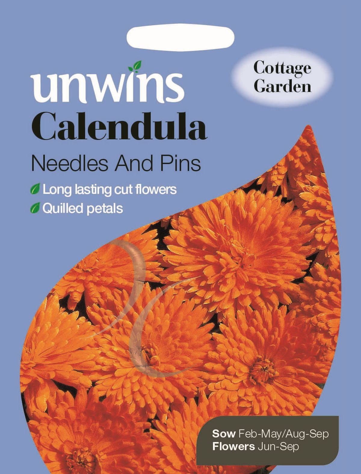 Unwins Calendula Needles And Pins 200 Seeds