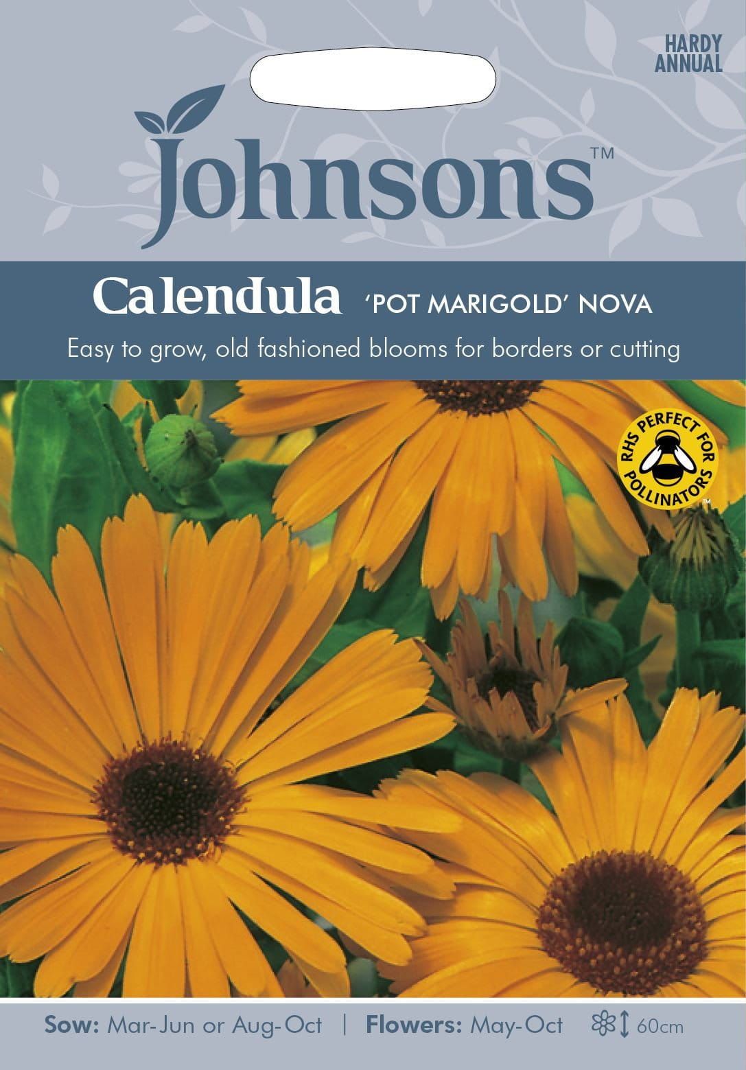 Johnsons Calendula Nova 120 Seeds