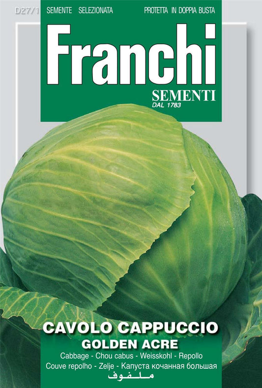 Franchi Seeds of Italy White Cabbage Golden Acre Seeds
