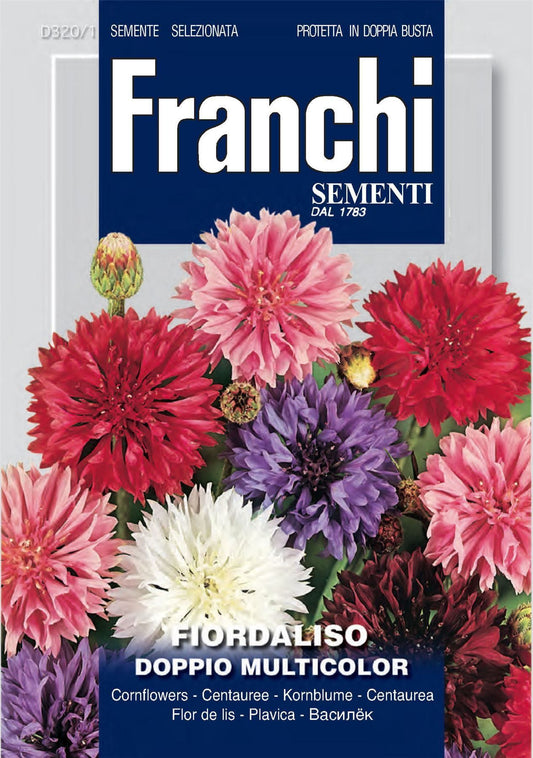 Franchi Seeds of Italy - Flower - FDBF_ 320-1 - Cornflower - Foirdaliso Doppio - Seeds