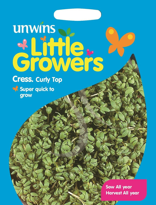 Unwins Little Growers Cress Curly Top 2000 Seeds