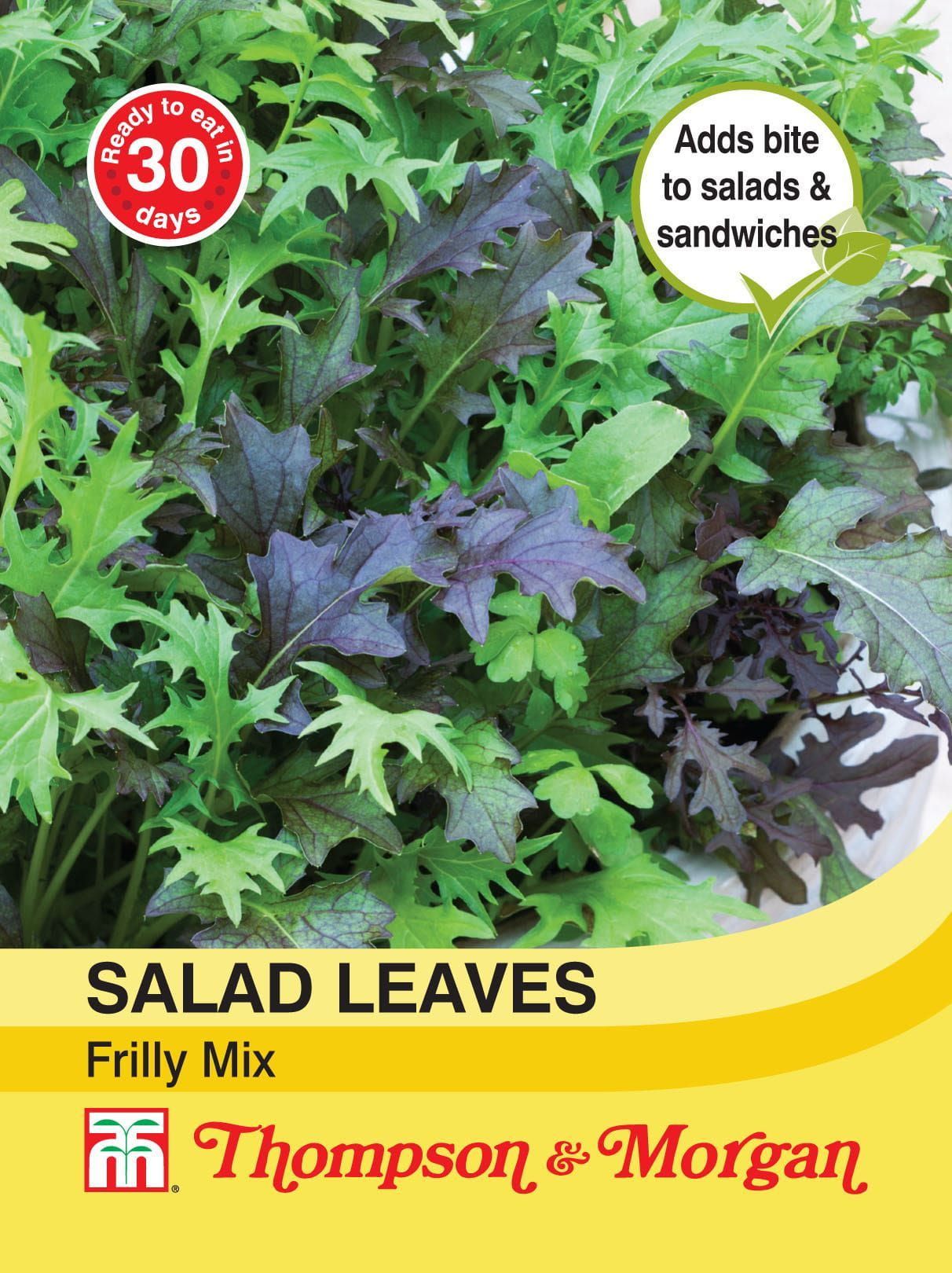 Thompson & Morgan Salad Leaves Frilly Mix 500 Seed