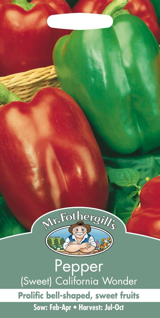 Mr Fothergills Pepper Sweet California Wonder 150 Seeds