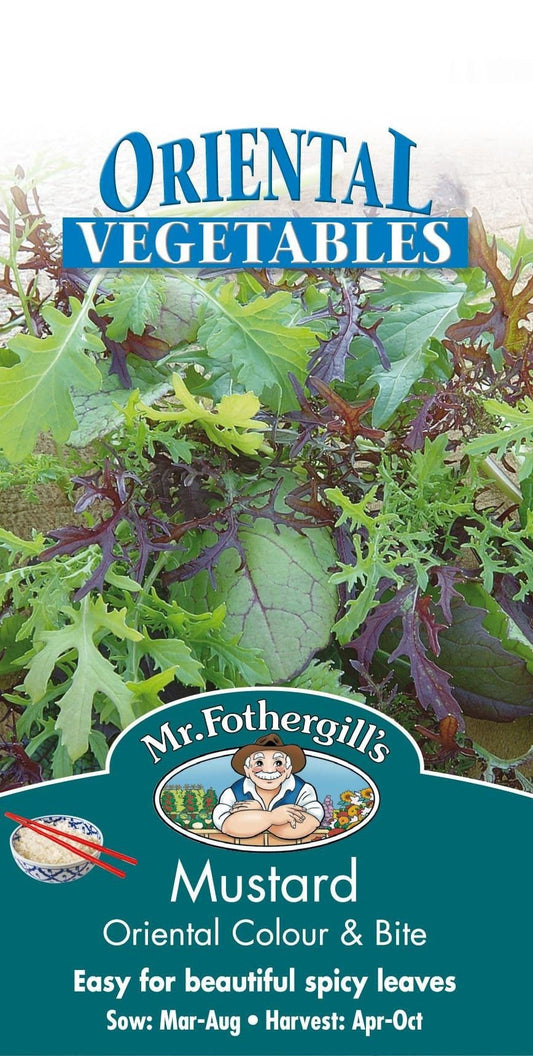 Mr Fothergills Salad Mustard Colour and Bite 500 Seeds