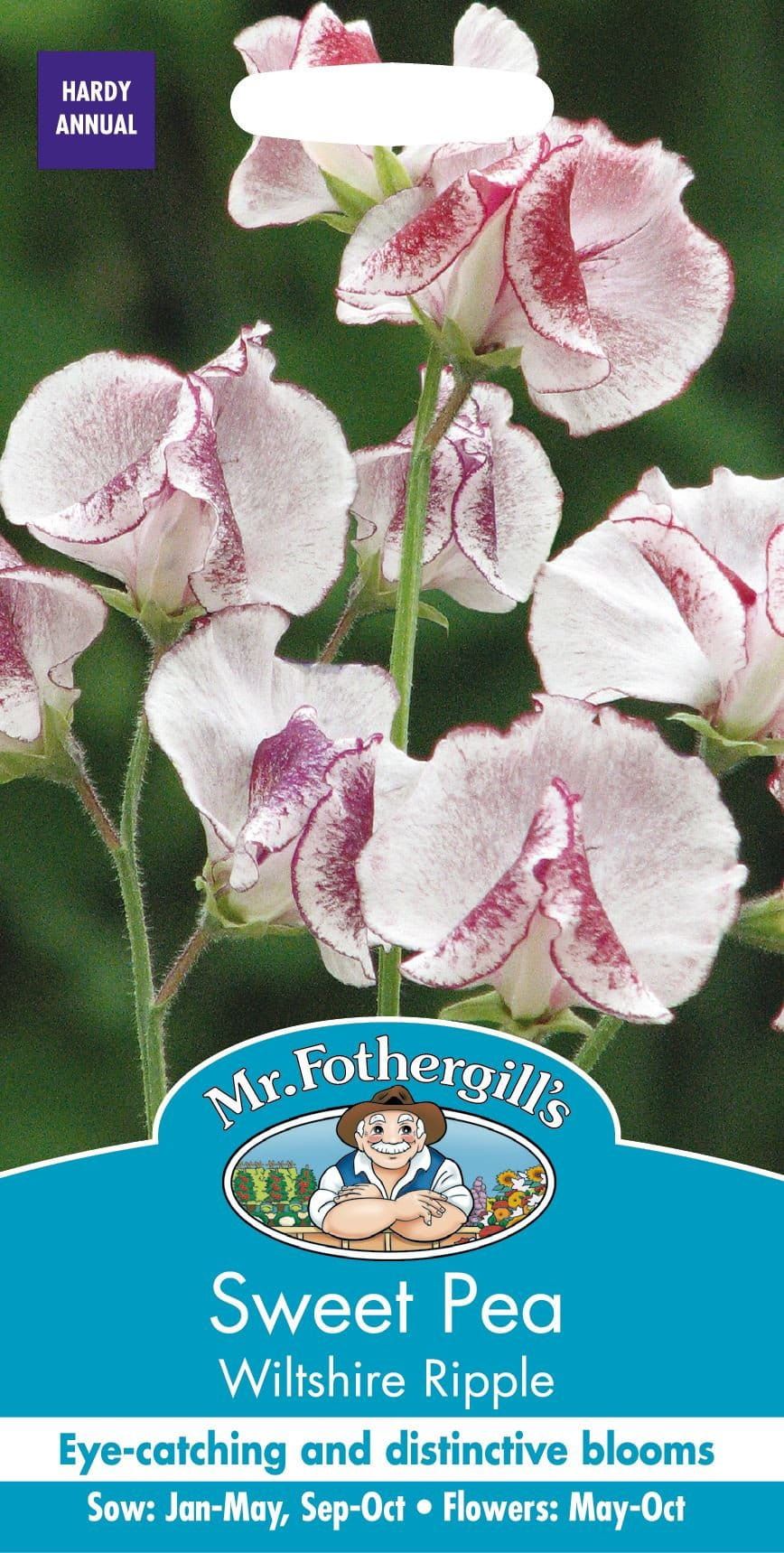 Mr Fothergills Sweet Pea Wiltshire Ripple 20 Seeds