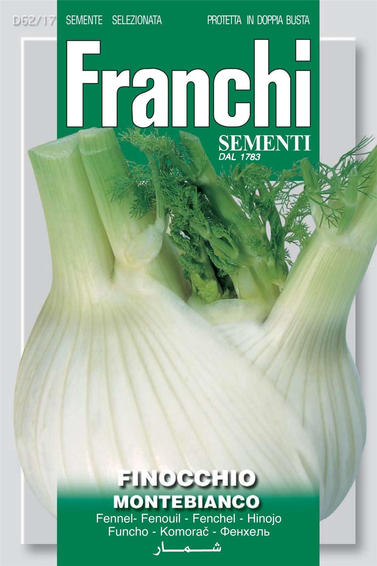 Franchi Seeds of Italy Fennel Montebianco Seeds