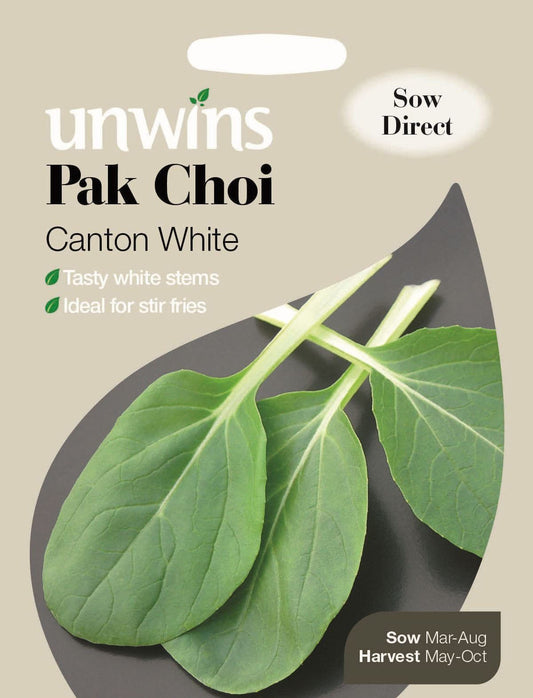 Unwins Pak Choi Canton White 200 Seeds