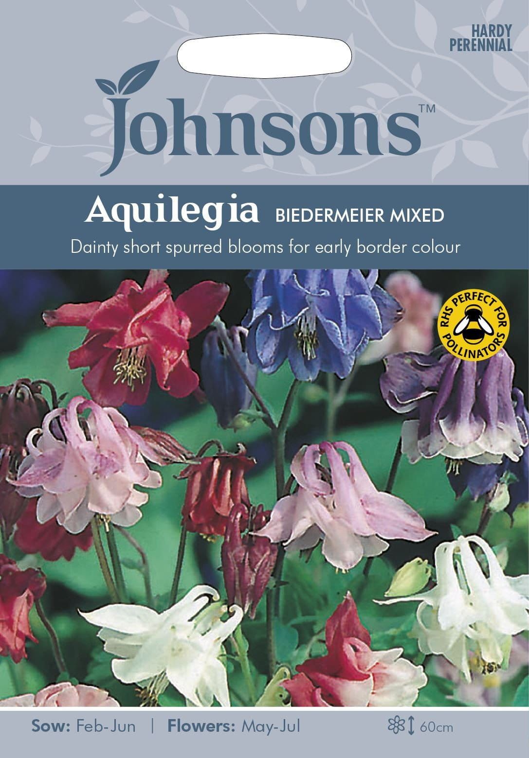 Johnsons Aquilegia Biedermeier Mixed 100 Seeds