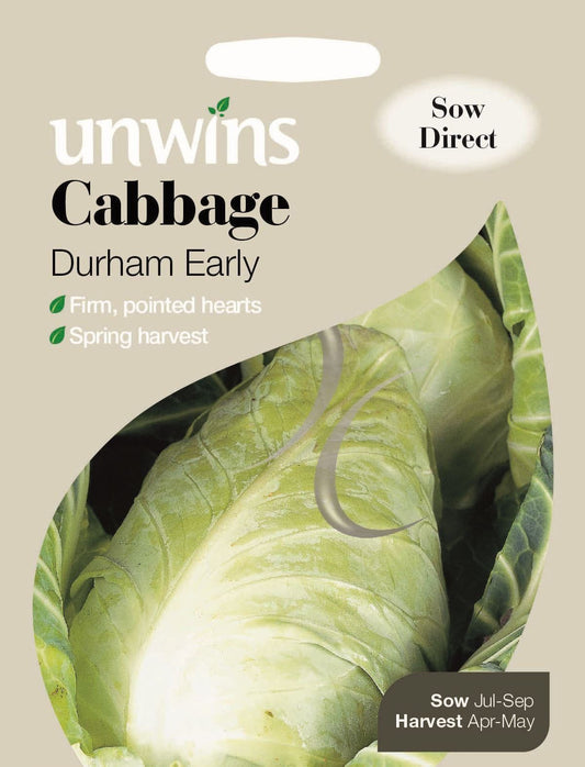 Unwins Cabbage Durham Early 350 Seeds