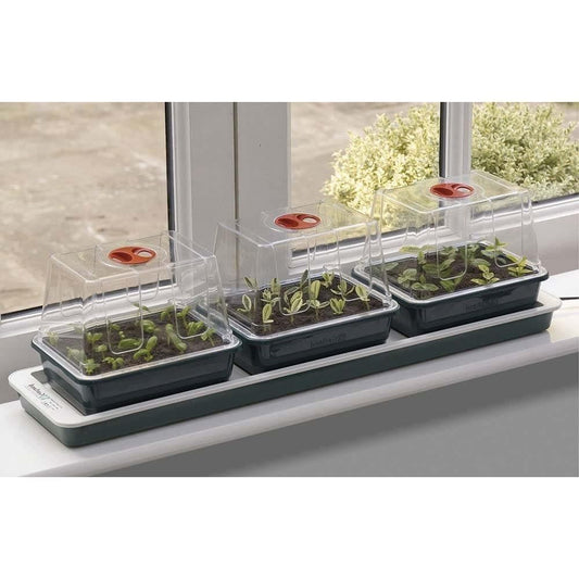 Damaged - Garland Three Top Windowsill Propagator G171 - Greenhouse Grow Seeds