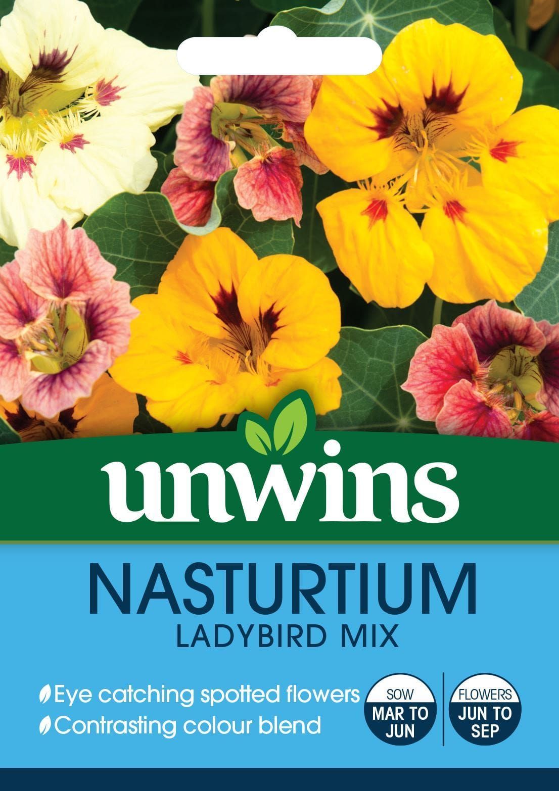 Unwins Nasturtium Ladybird Mix 30 Seeds