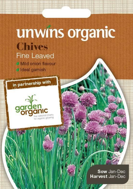 Unwins Organic Herb Chives 350 Seeds