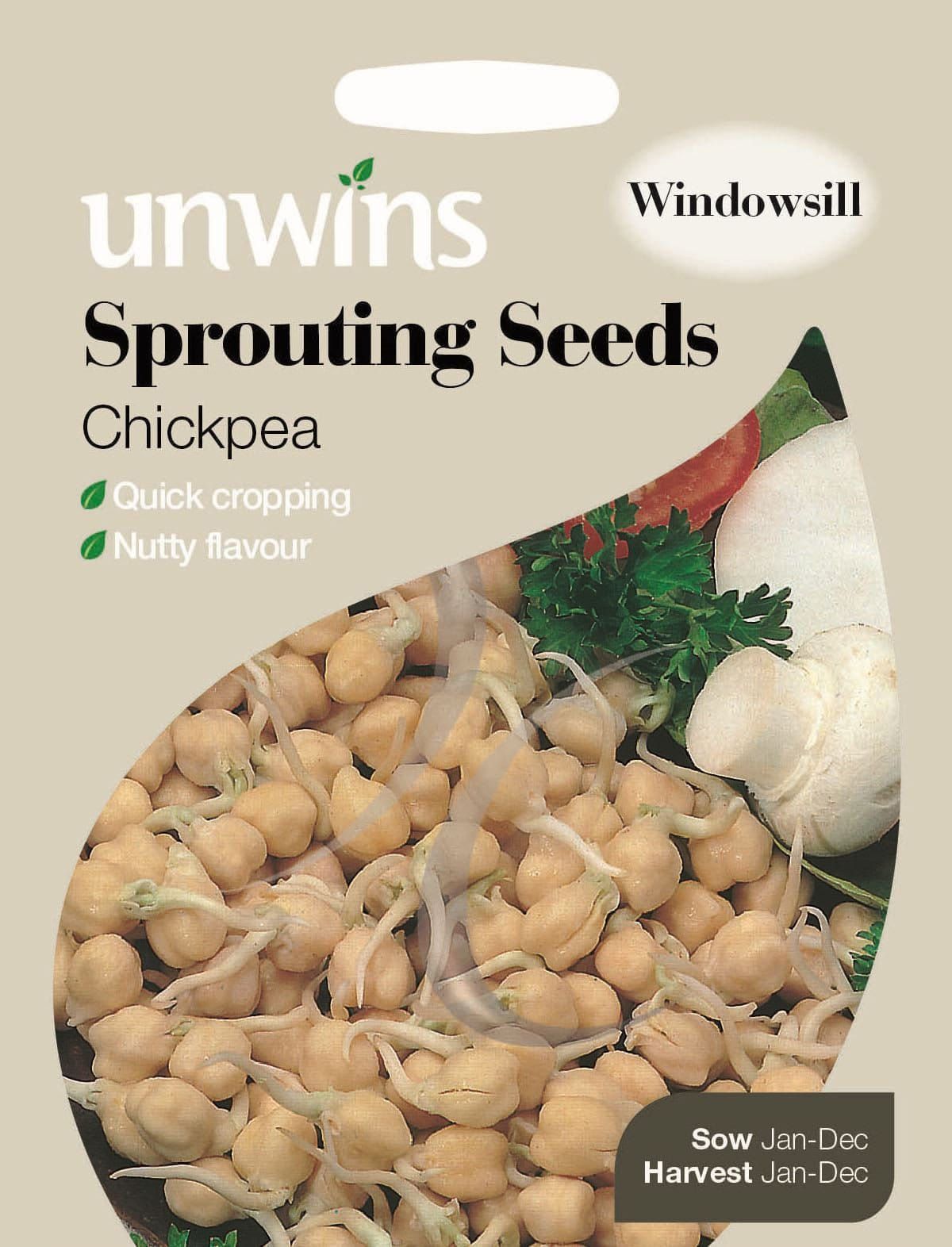Unwins Sprouting Seeds Chickpea 100 Seeds