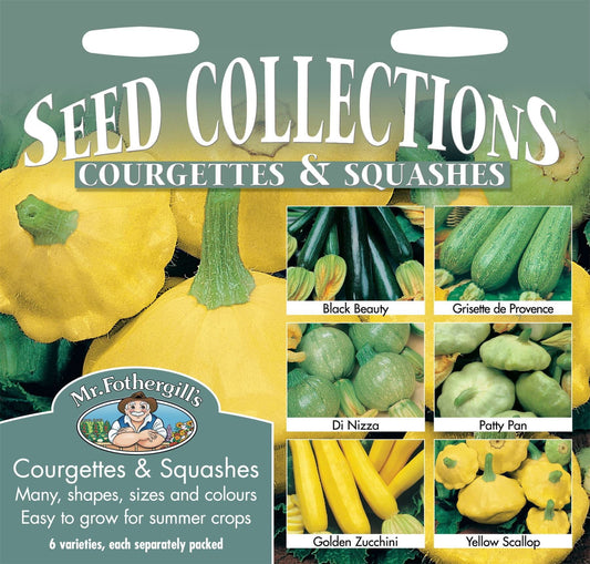 Mr Fothergills Courgette Collection 6 Types Seeds