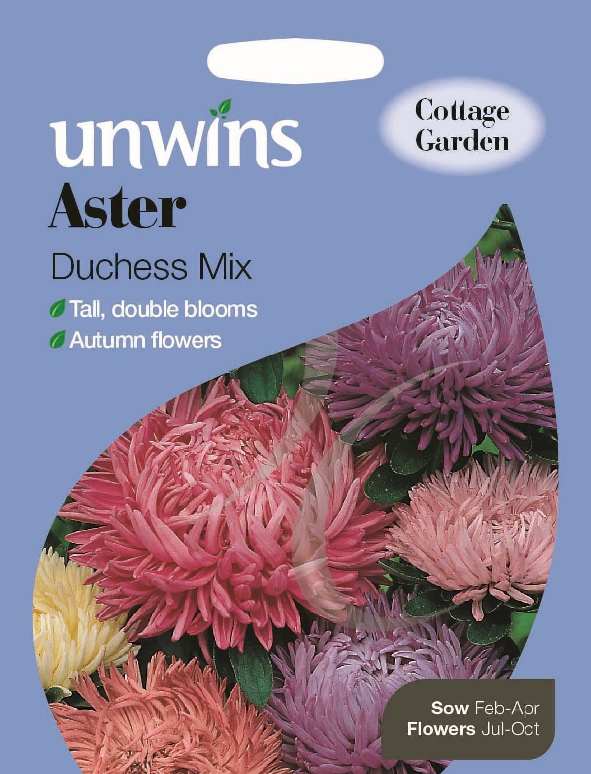 Unwins Aster Duchess Mix 220 Seeds