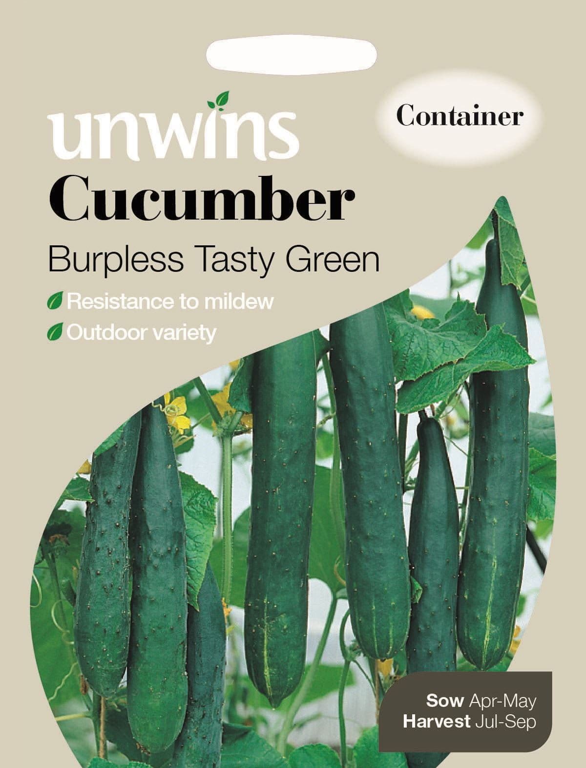 Unwins Cucumber Burpless Tasty Green 10 Seeds
