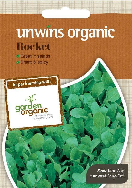 Unwins Organic Herb Rocket 800 Seeds
