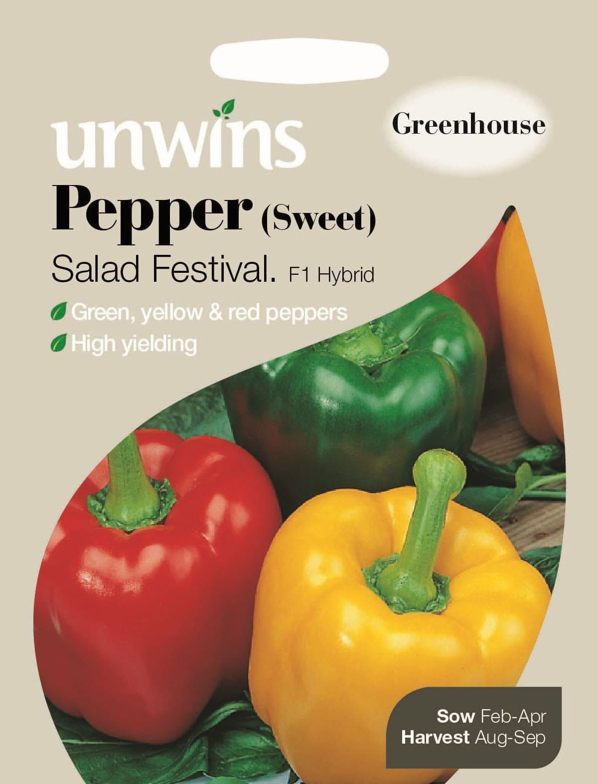 Unwins Pepper (Sweet) Salad Festival F1 15 Seeds