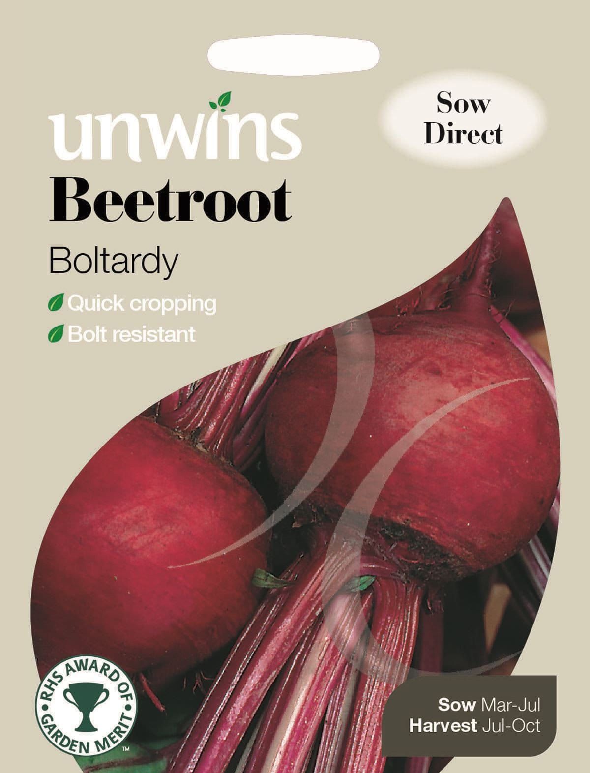 Unwins Beetroot Boltardy 300 Seeds