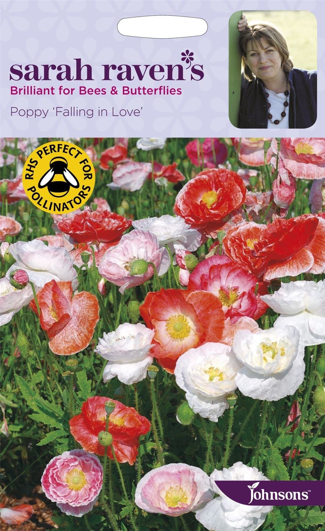 Johnsons Sarah Raven's Poppy Falling in Love 350 Seeds