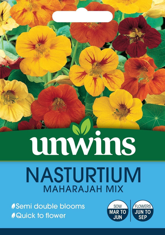 Unwins Nasturtium Maharajah Mix 35 Seeds