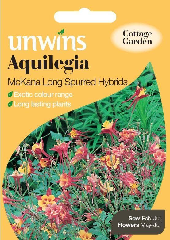 Unwins Aquilegia McKana Long Spurred Hybrids 250 Seeds