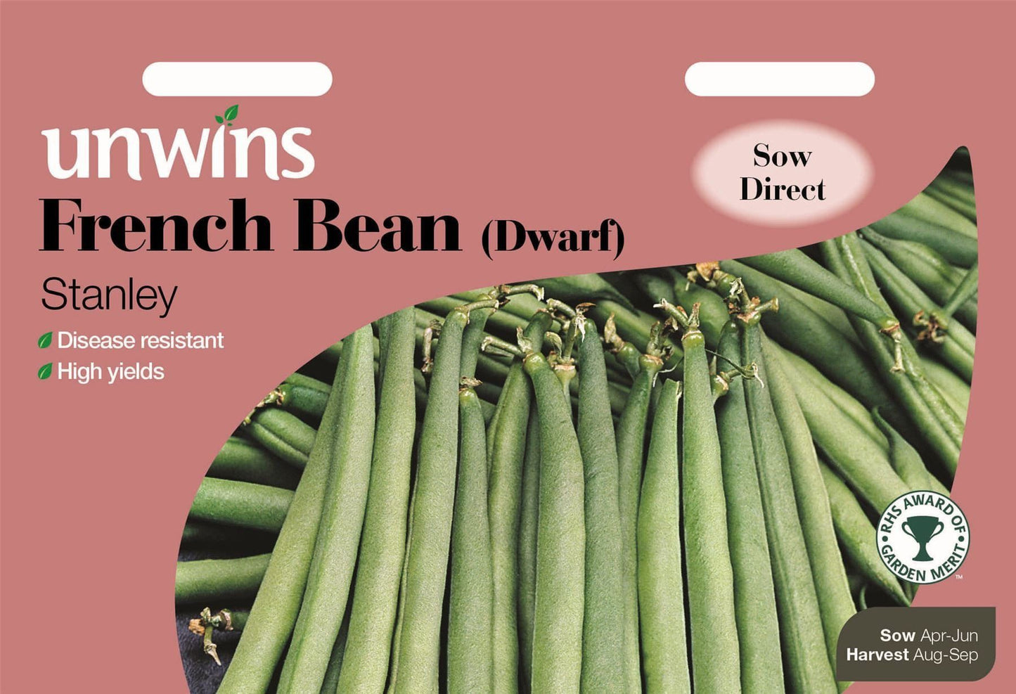 Unwins French Bean (Dwarf) Stanley 100 Seeds