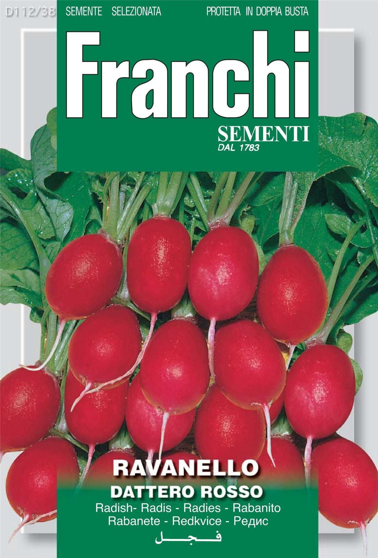 Franchi Seeds of Italy Radish Datil Rojo Seeds