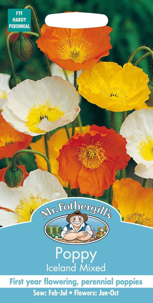 Mr Fothergills Poppy Iceland Mixed 2000 Seeds