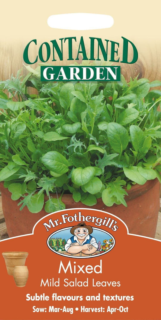 Mr Fothergills Salad Salad Leaves Mixed Mild 500 Seeds