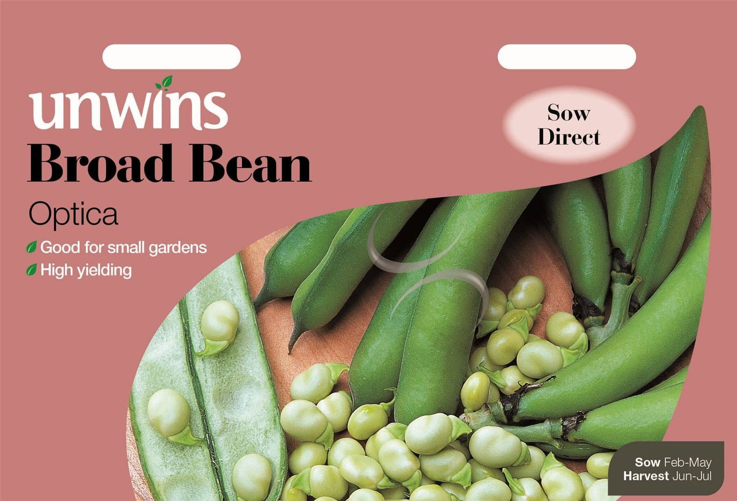 Unwins Broad Bean Optica 40 Seeds