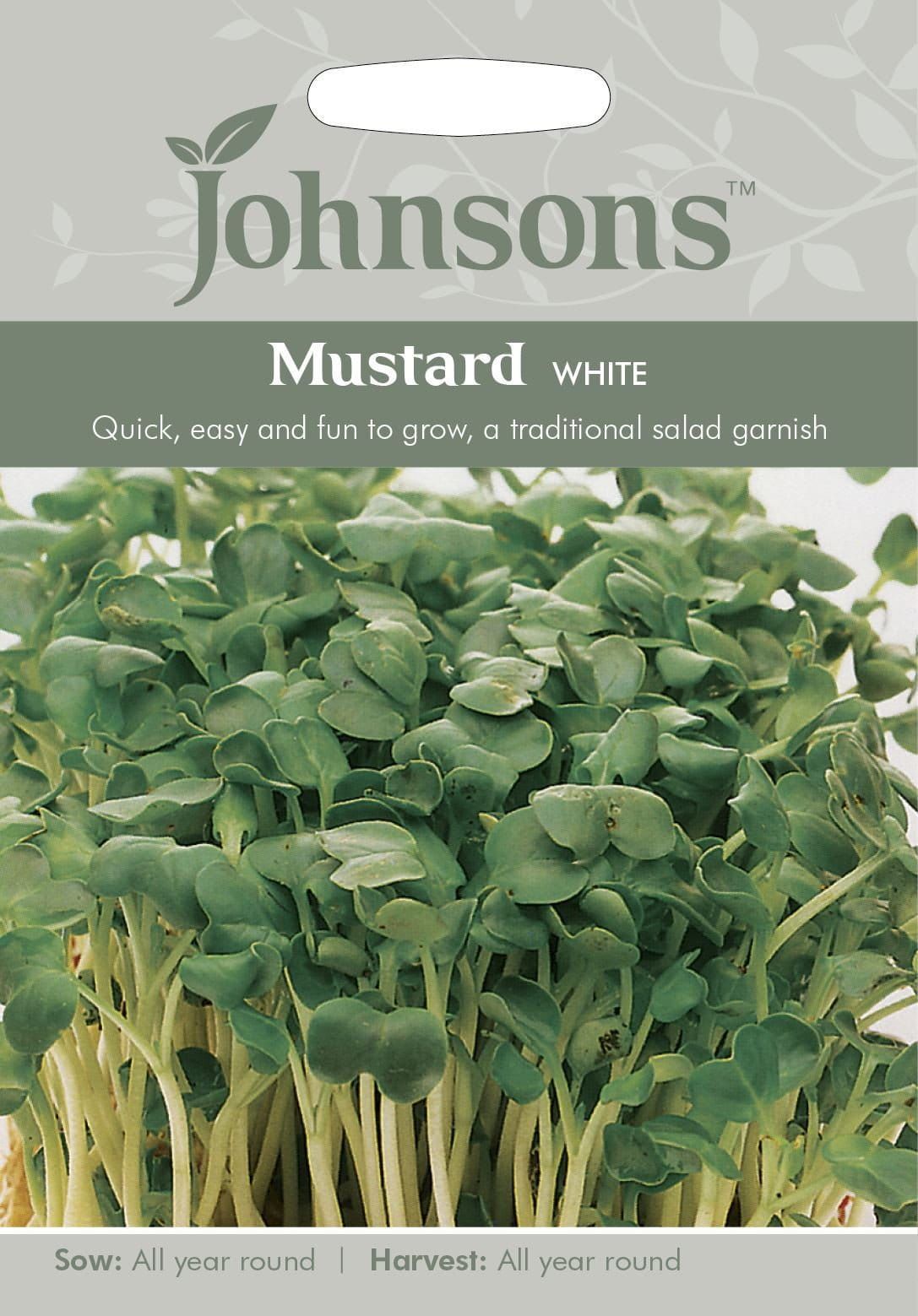Johnsons Mustard White 1750 Seeds