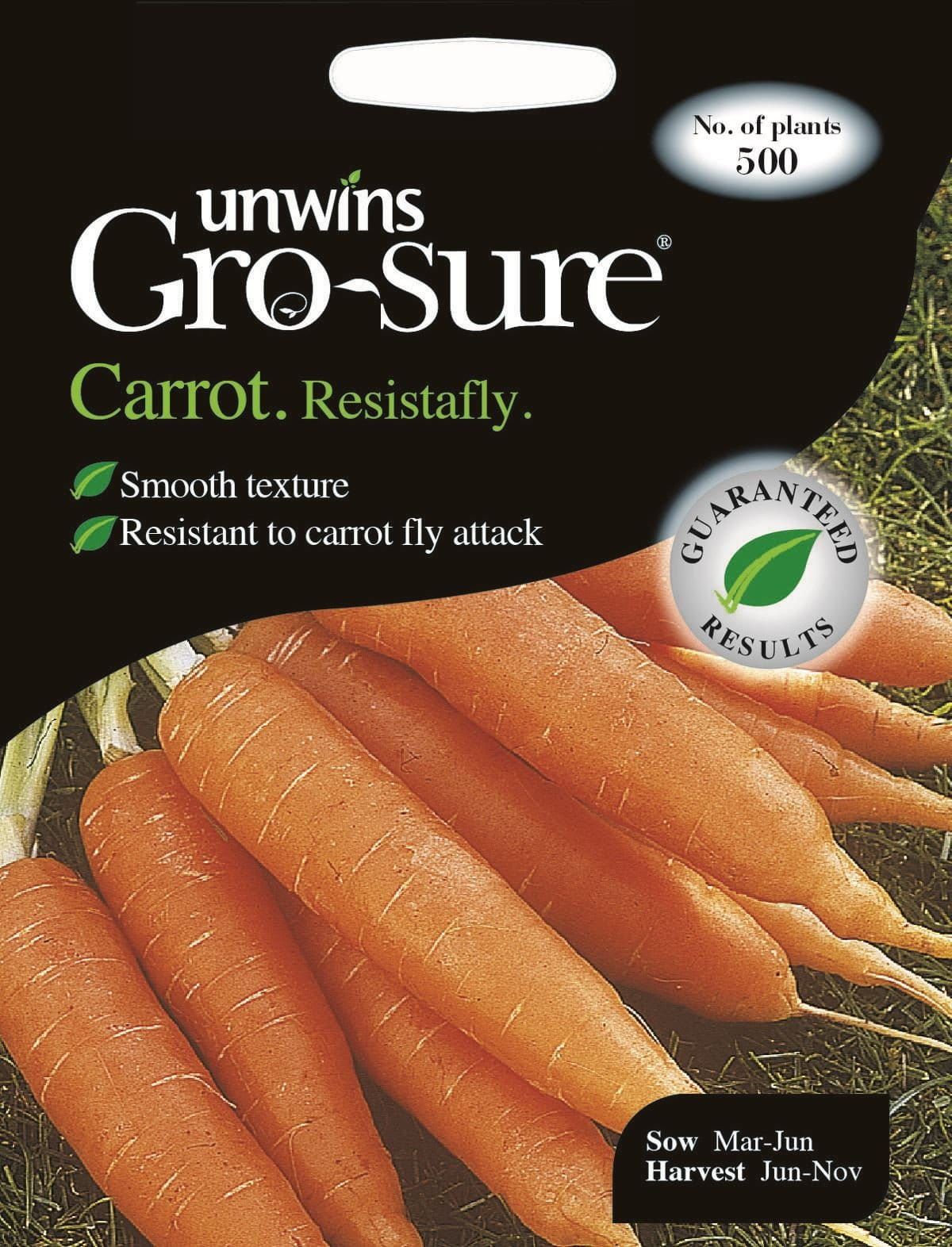 Unwins Carrot Resistafly F1 350 Seeds