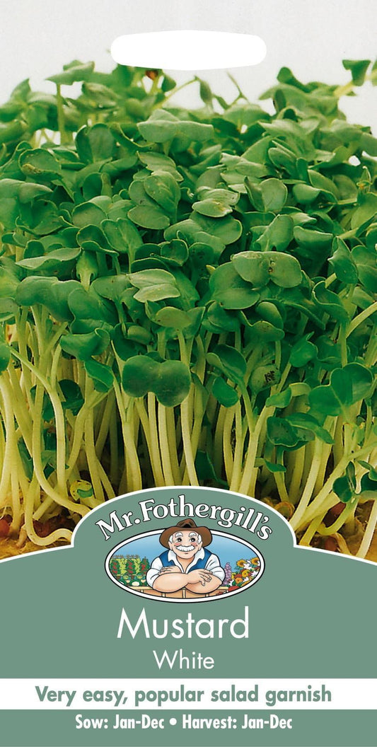 Mr Fothergills Salad Mustard White 2500 Seeds