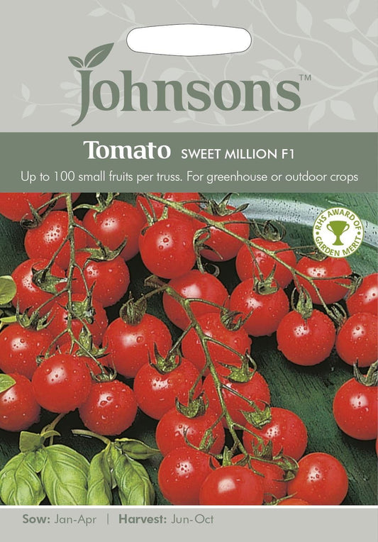 Johnsons Tomato Sweet Million F1 Hybrid 10 Seeds