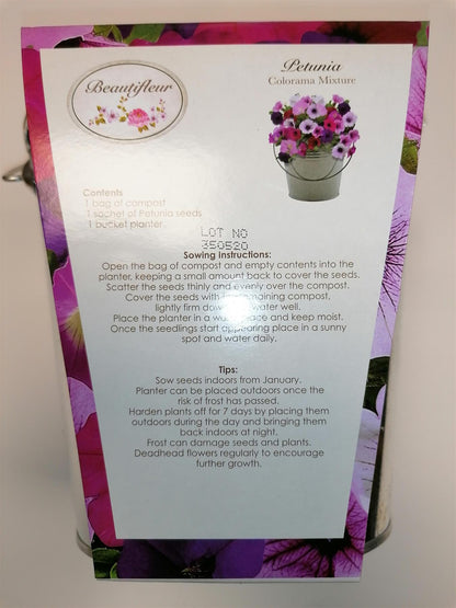 Beautifleur - Petunia - Metal Planter Seeds