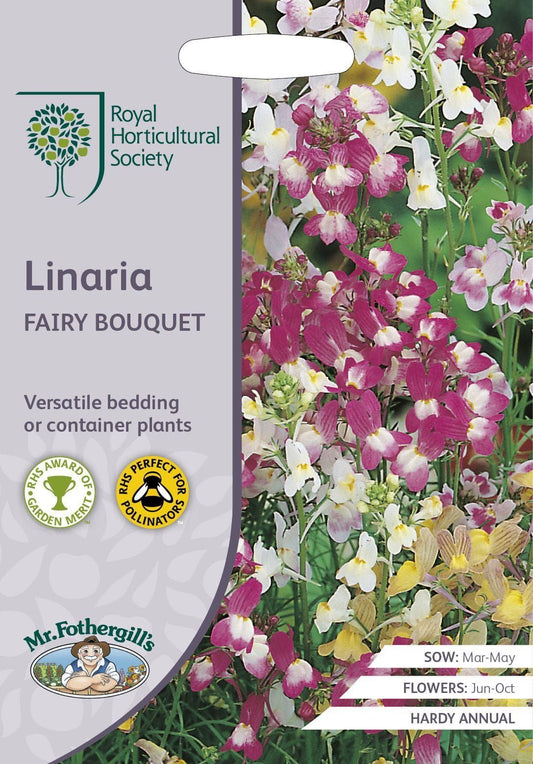 Mr Fothergills RHS Linaria Fairy Bouquet 2500 Seeds