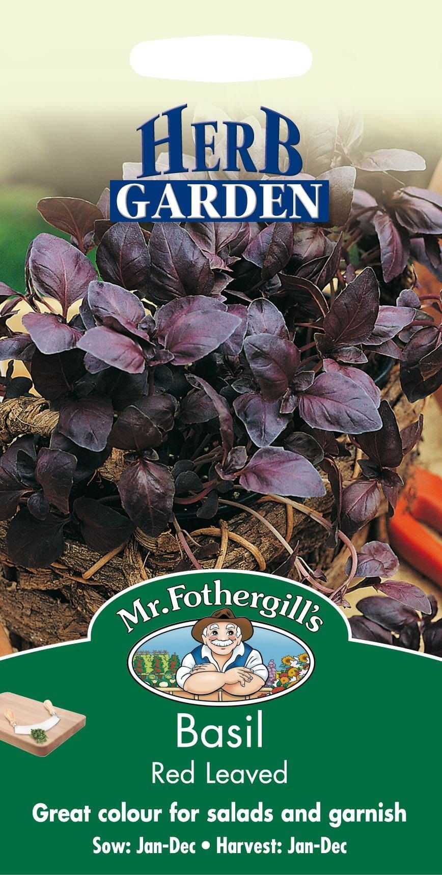 Mr Fothergills Basil Red Leaved 300 Seeds – JustSeed